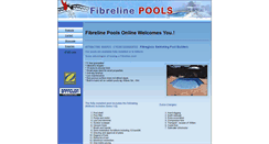 Desktop Screenshot of fibrelinepools.co.za